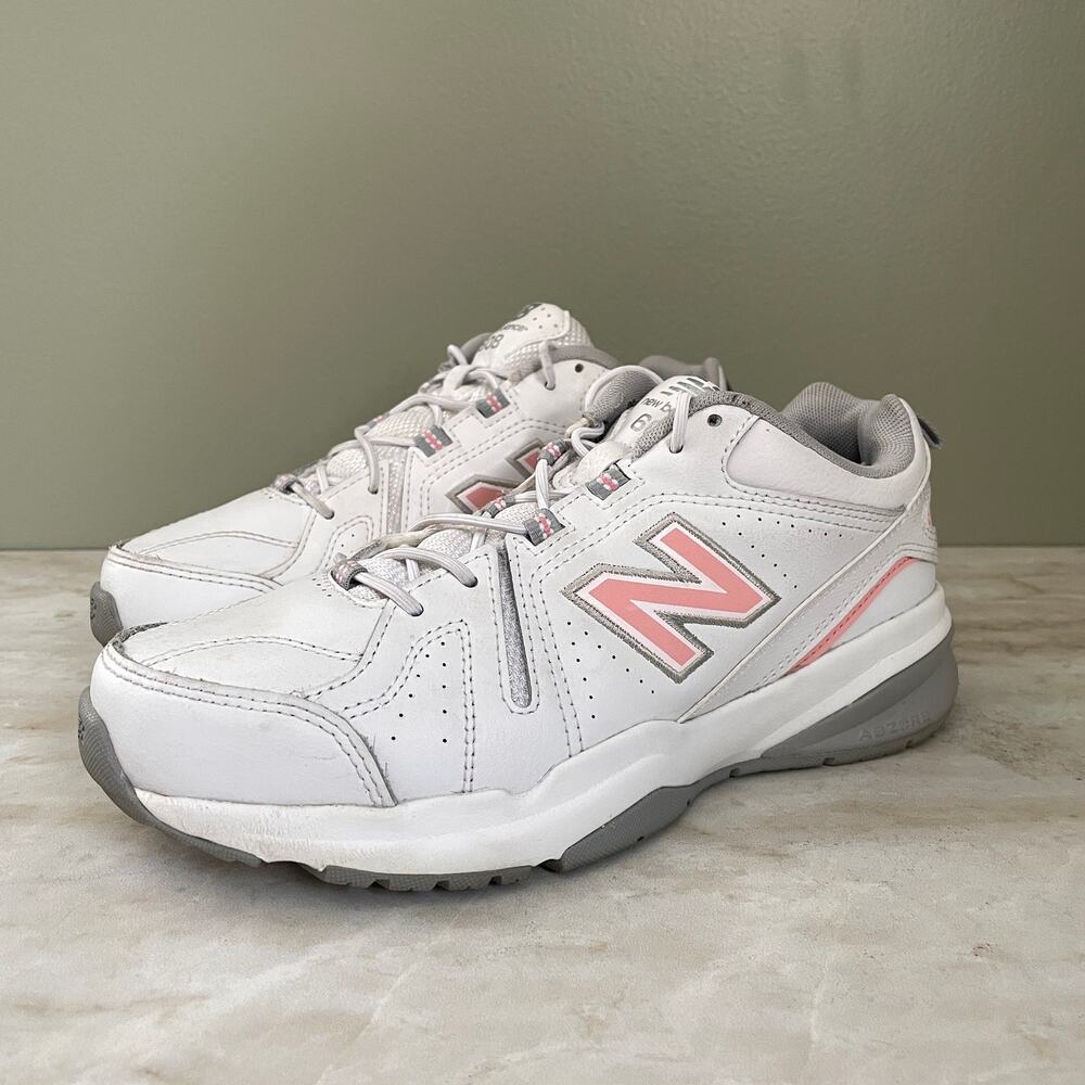 New Balance 608v5 Cross Trainer | Women's Size 8 | White/Pink